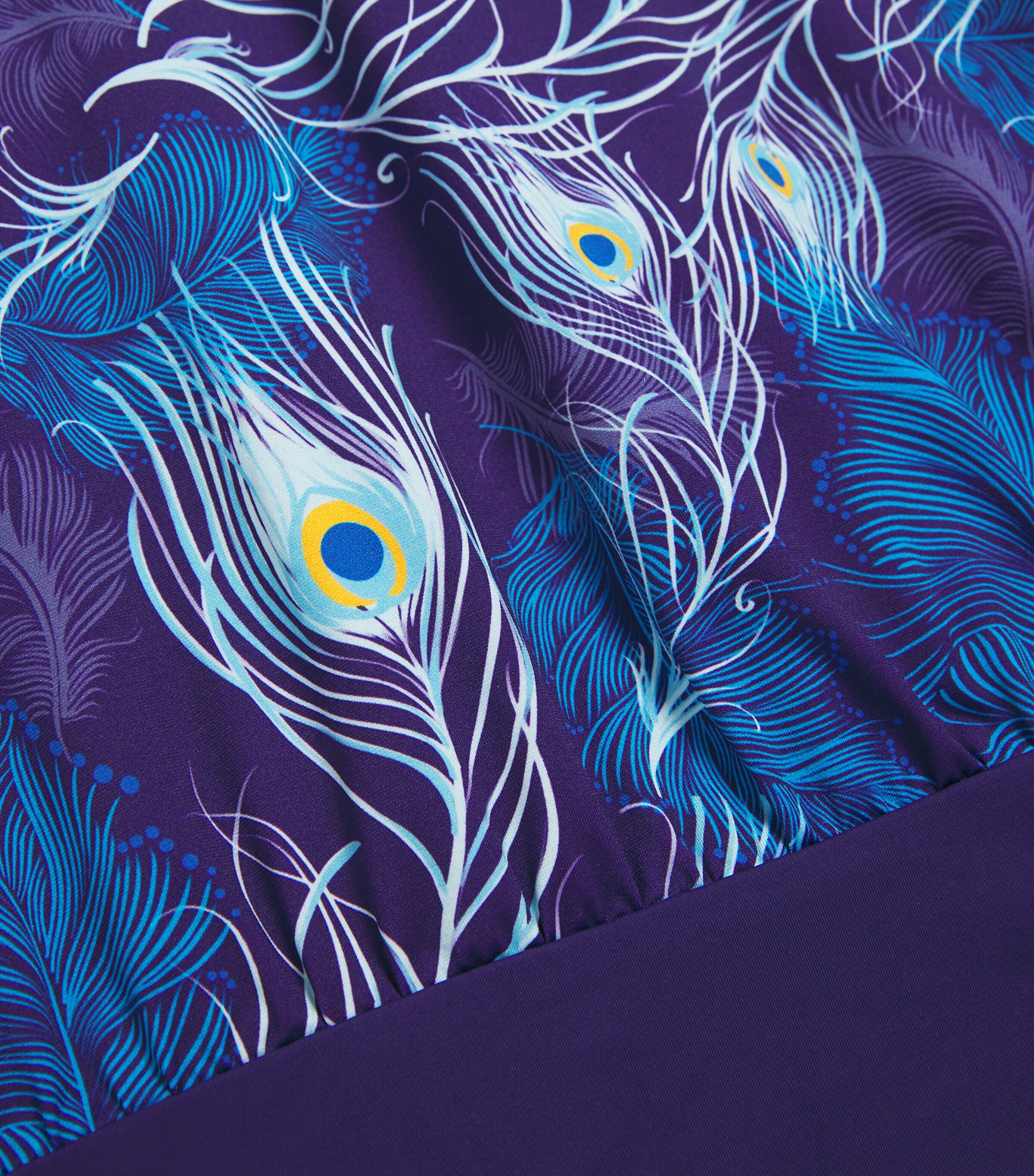 Peacock Long-Sleeve Swimsuit (8-12 Years) 605 MINUIT Image 3