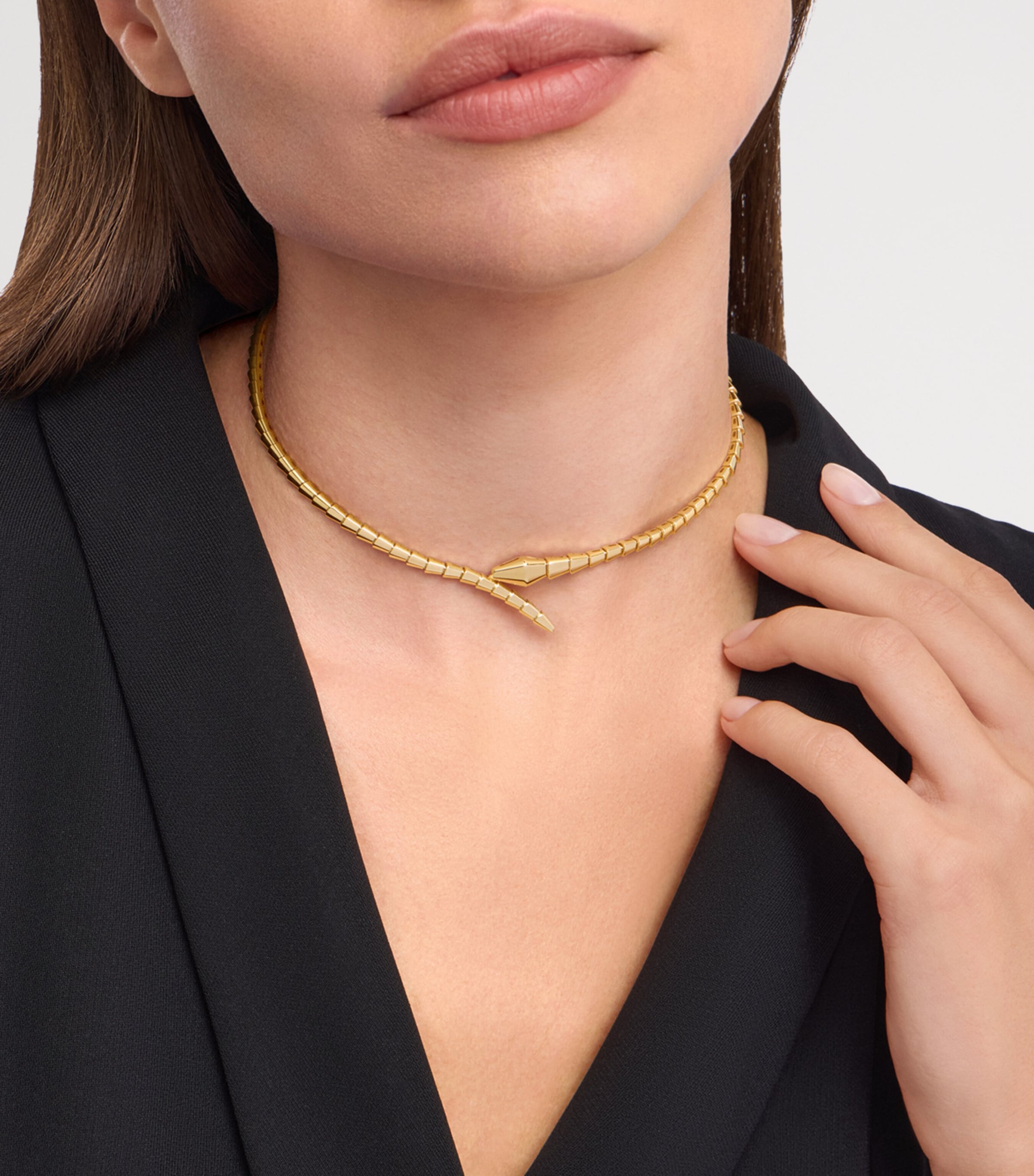 Yellow Gold Serpenti Viper Necklace GOLD Image 2