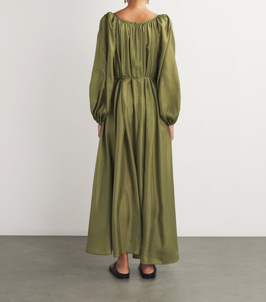 Zimmermann Green Silk Acacia Maxi Dress | Harrods US Zimmermann Green Silk Acacia Maxi Dress | Harrods US