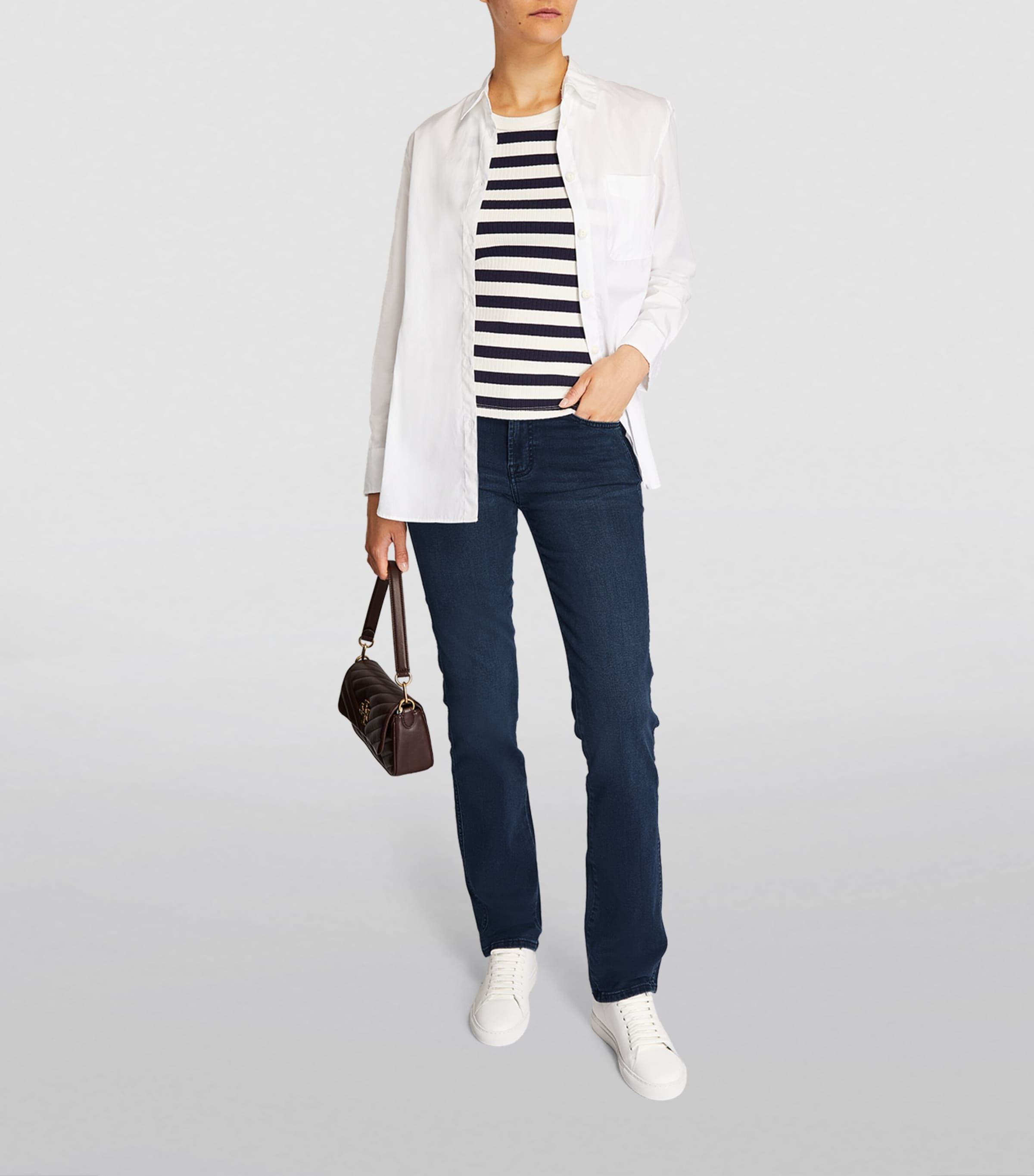 B(Air) The Straight Jeans DARK BLUE Image 2