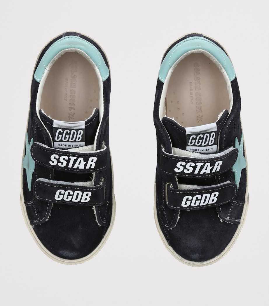Golden Goose Suede Old School Sneakers Navy Image 3