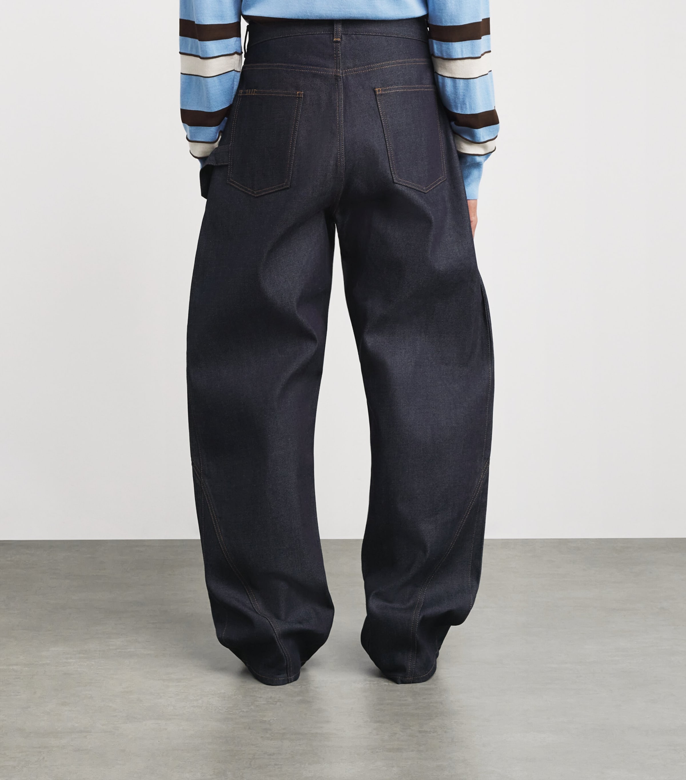 Twisted Wide-Leg Jeans INDIGO 870 Image 4