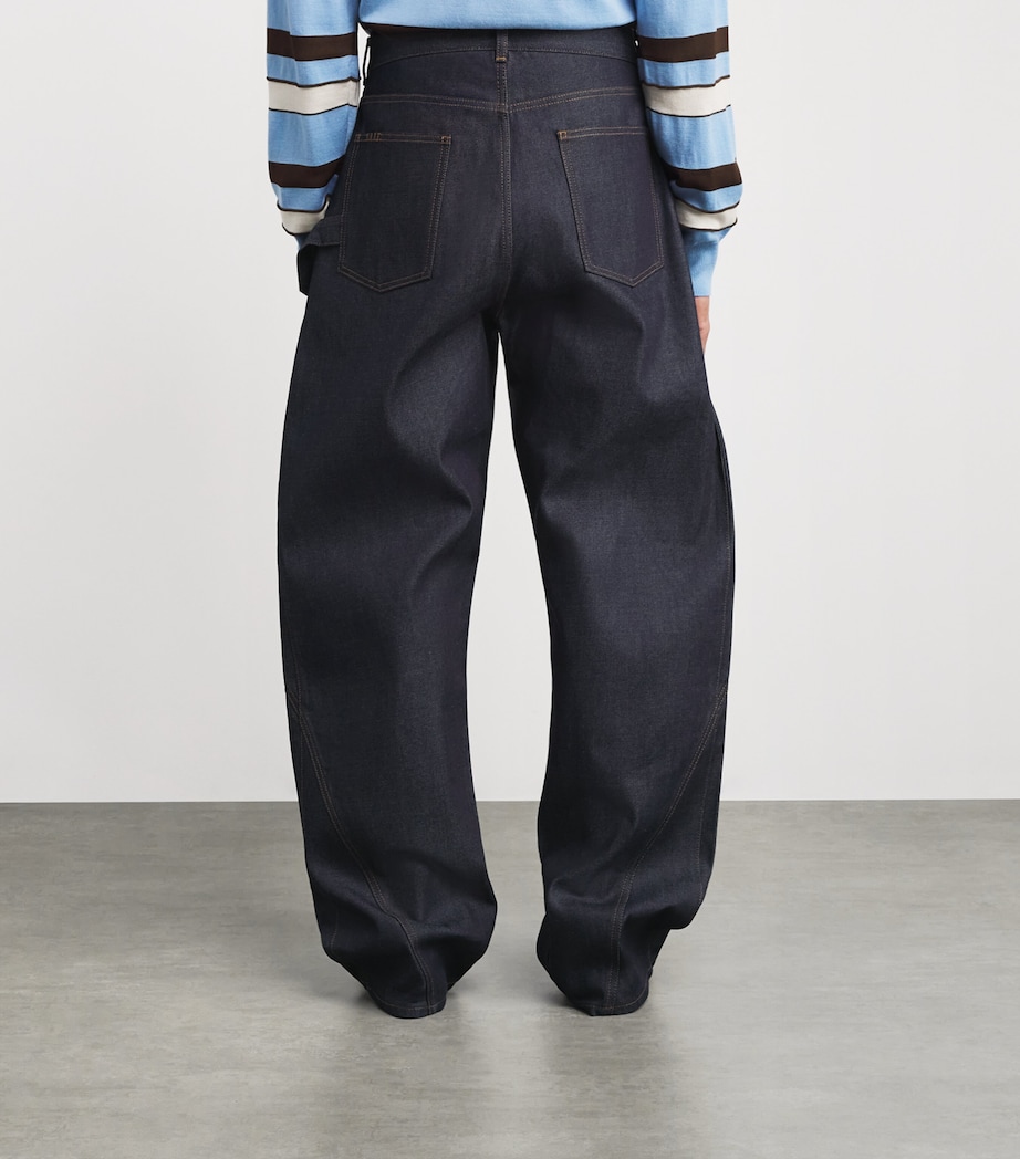 Twisted Wide-Leg Jeans INDIGO 870 Image 4