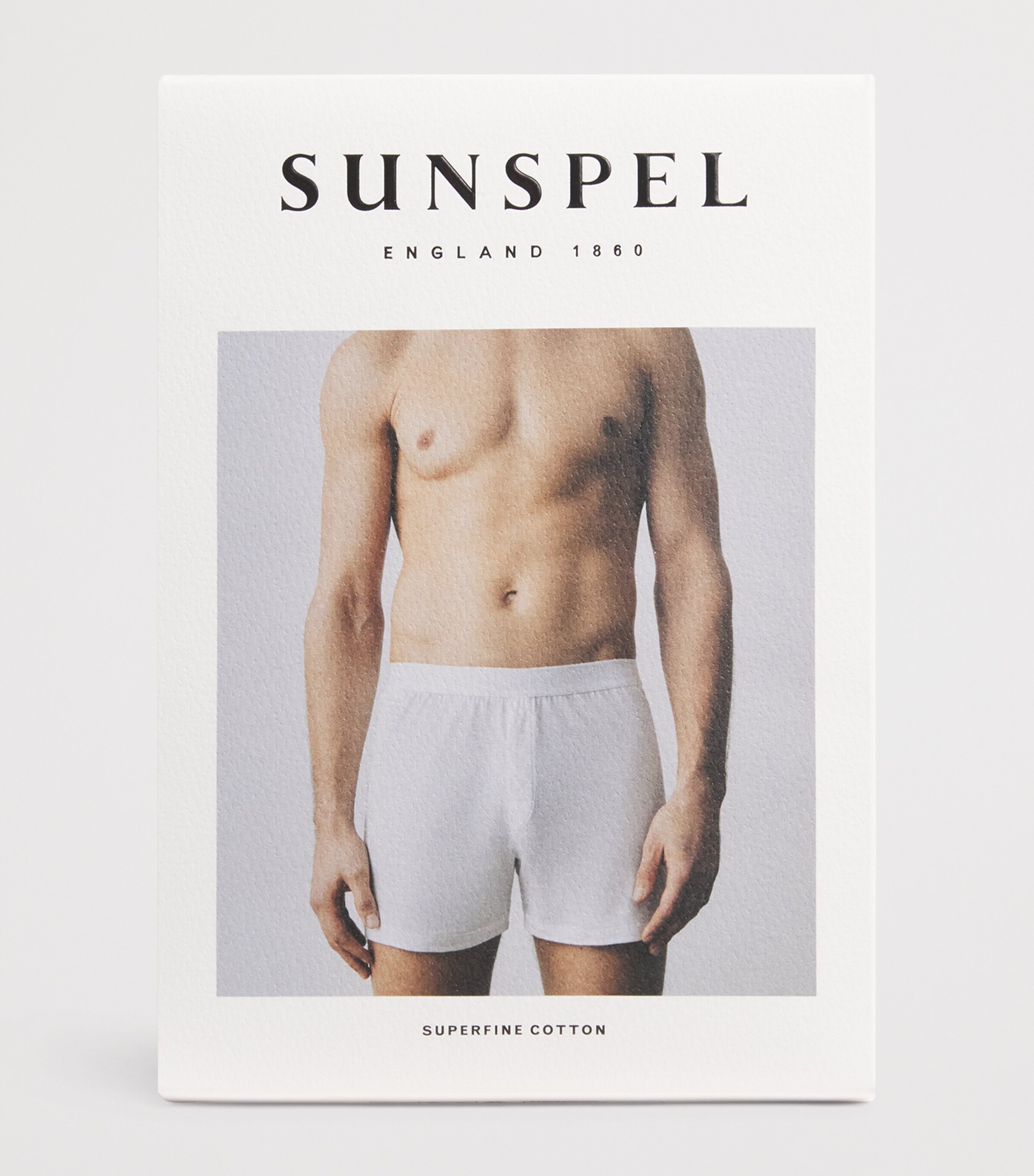 Sunspel Mens Superfine Cotton Boxer Shorts Bkaa Black Image 4