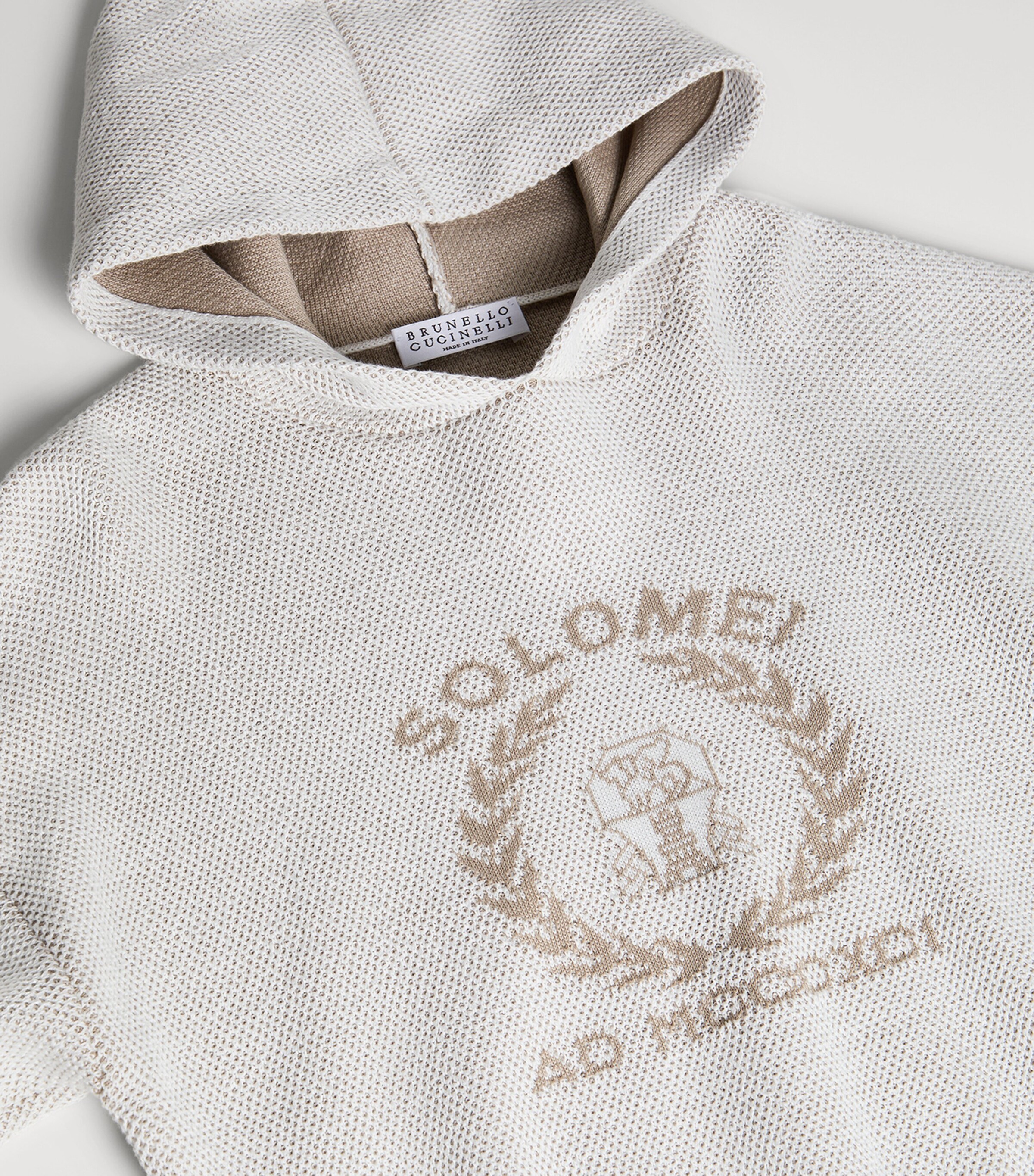 Brunello Cucinelli Kids Cotton Logo Hoodie (8-10 Years) Image 3