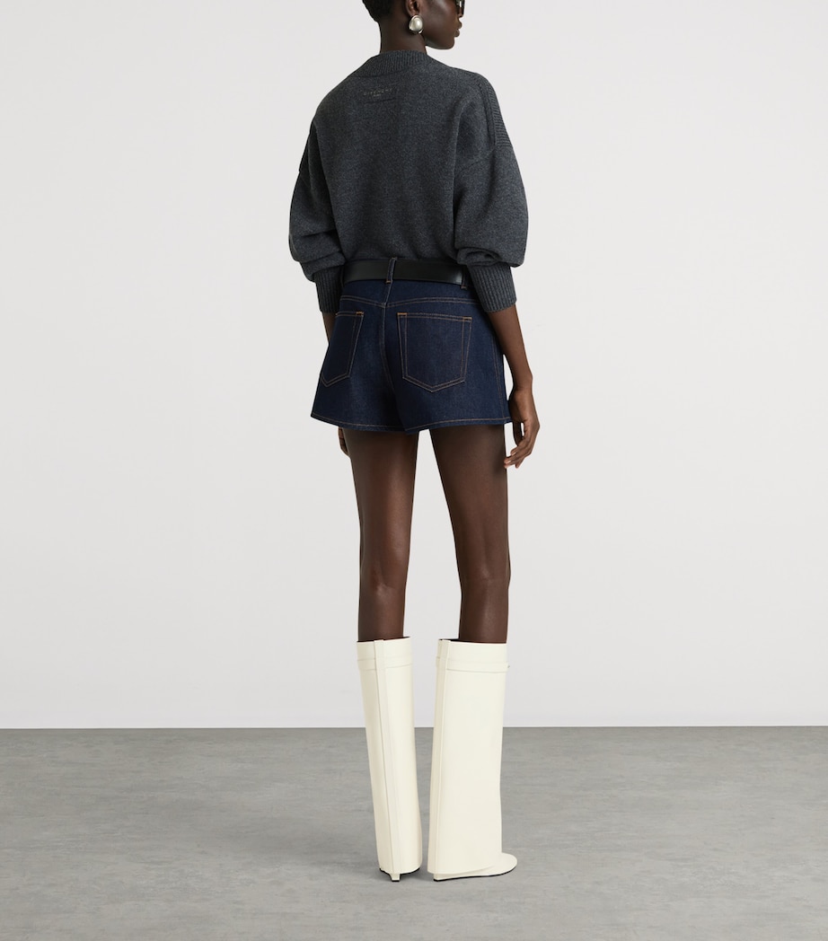Givenchy Womens Wool Square-Neck Sweater Image 3