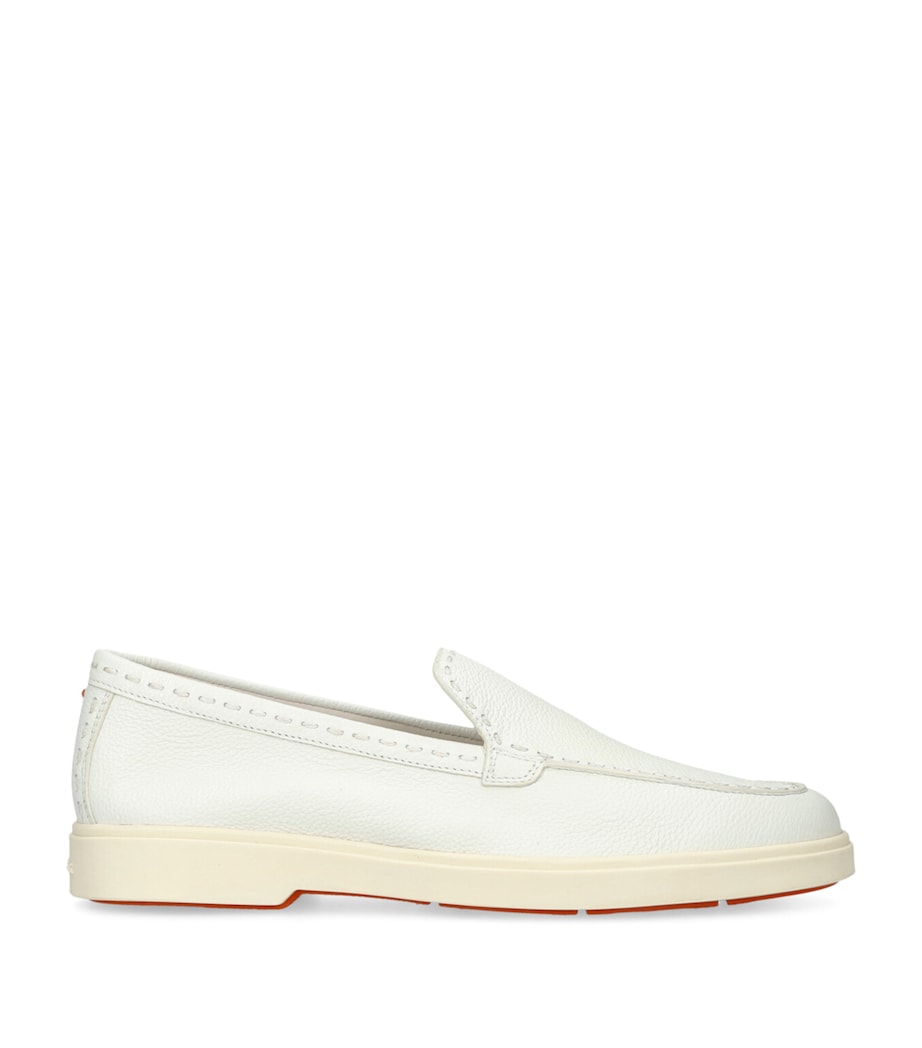 Leather Yalta Loafers WHITE Image 1