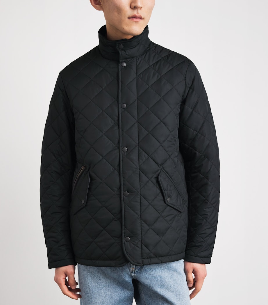 Barbour Mens Chelsea Sportsquilt Jacket Navy Image 4