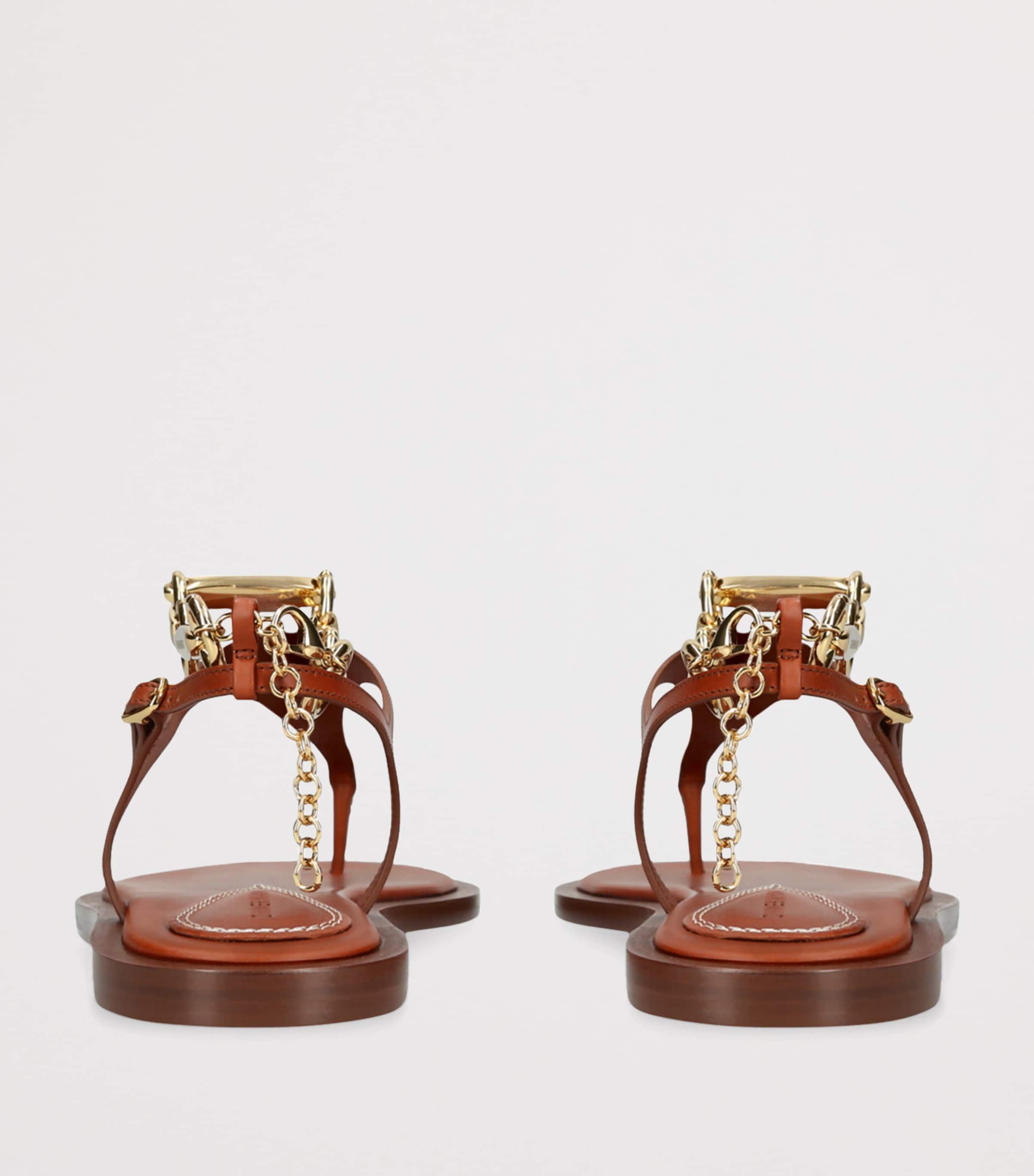 Zimmermann Leather Wild Sandals Brown Image 2