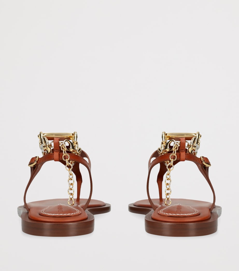 Zimmermann Leather Wild Sandals Brown Image 2