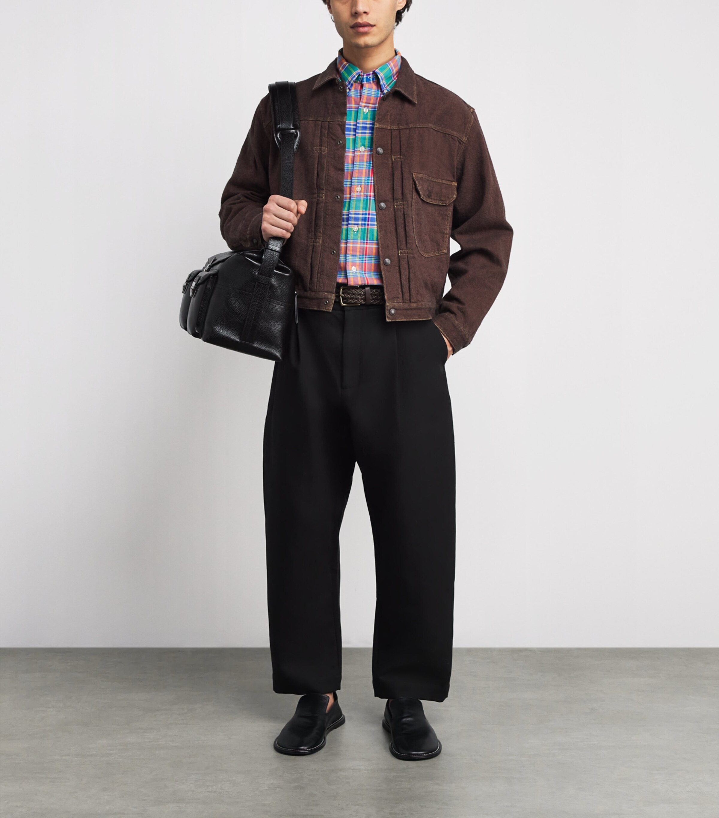 Cotton Check Oxford Shirt 1606B MLN SP RYL MLT Image 2