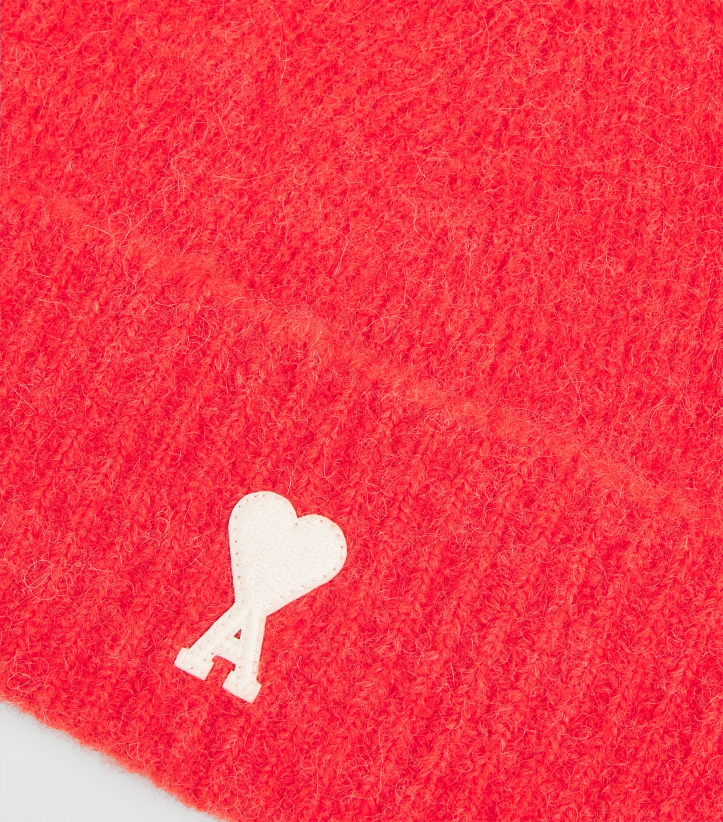 AMI Paris Red Alpaca-Blend Ami de Coeur Beanie | Harrods US