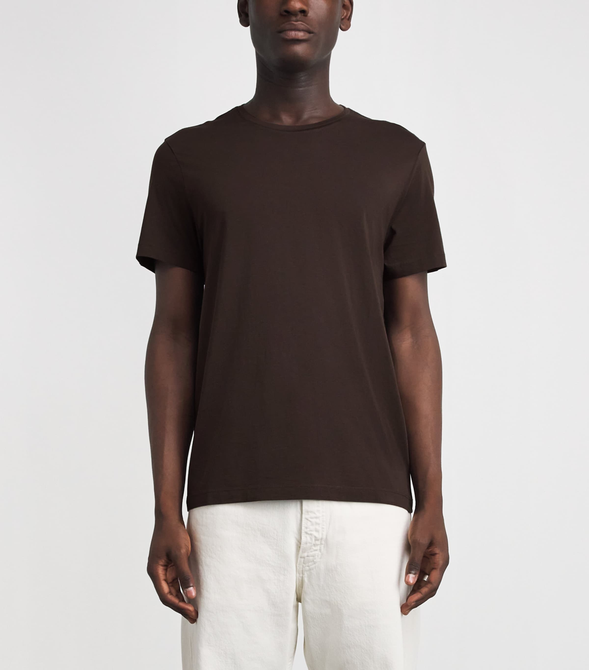 PAIGE Mens Pima Cotton Sorden T-Shirt Dark Agar Image 4