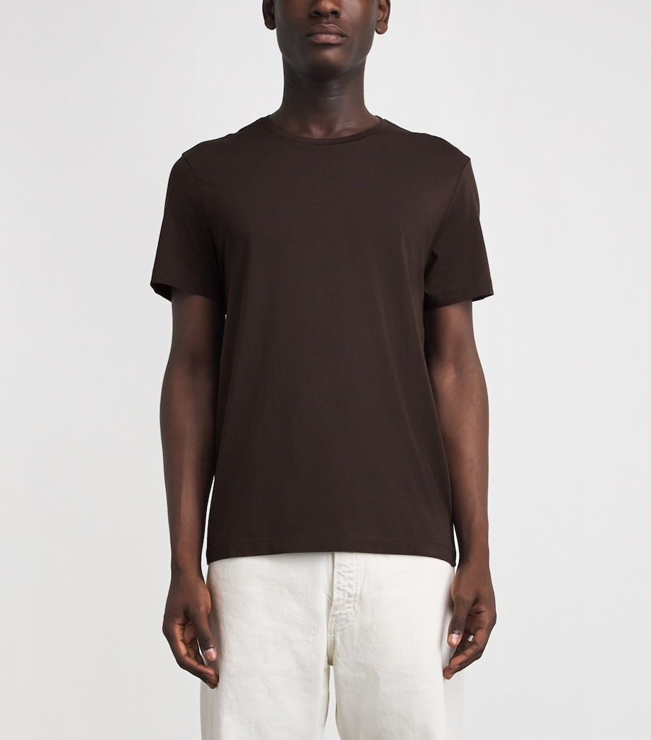 PAIGE Mens Pima Cotton Sorden T-Shirt Dark Agar Image 4