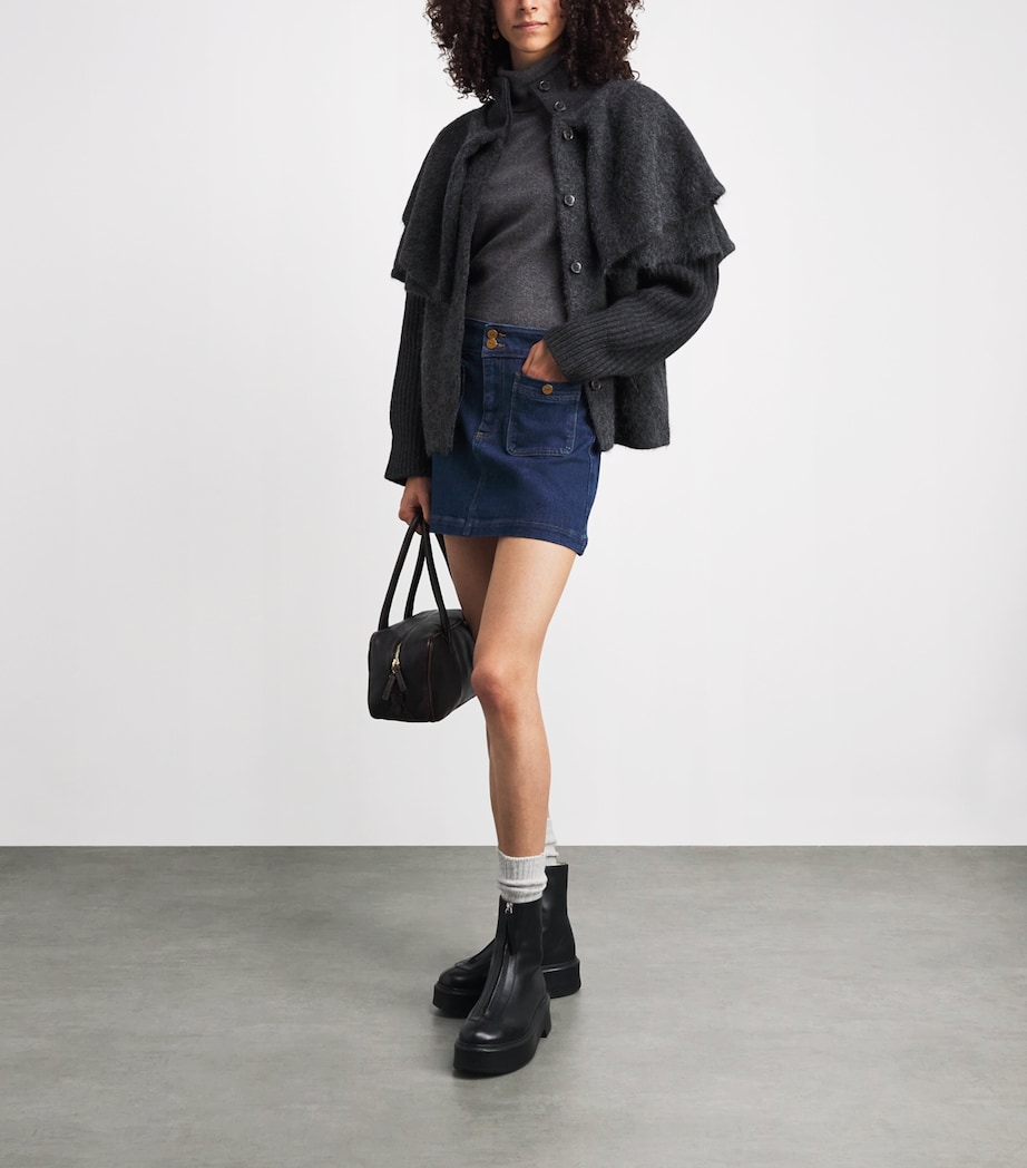PAIGE Womens Janelle Denim Skirt Teatro Image 2
