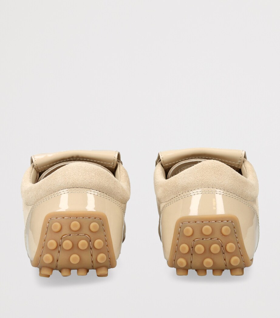 Tod's Patent Leather-Suede T-Marathon Sneakers Camel Image 2