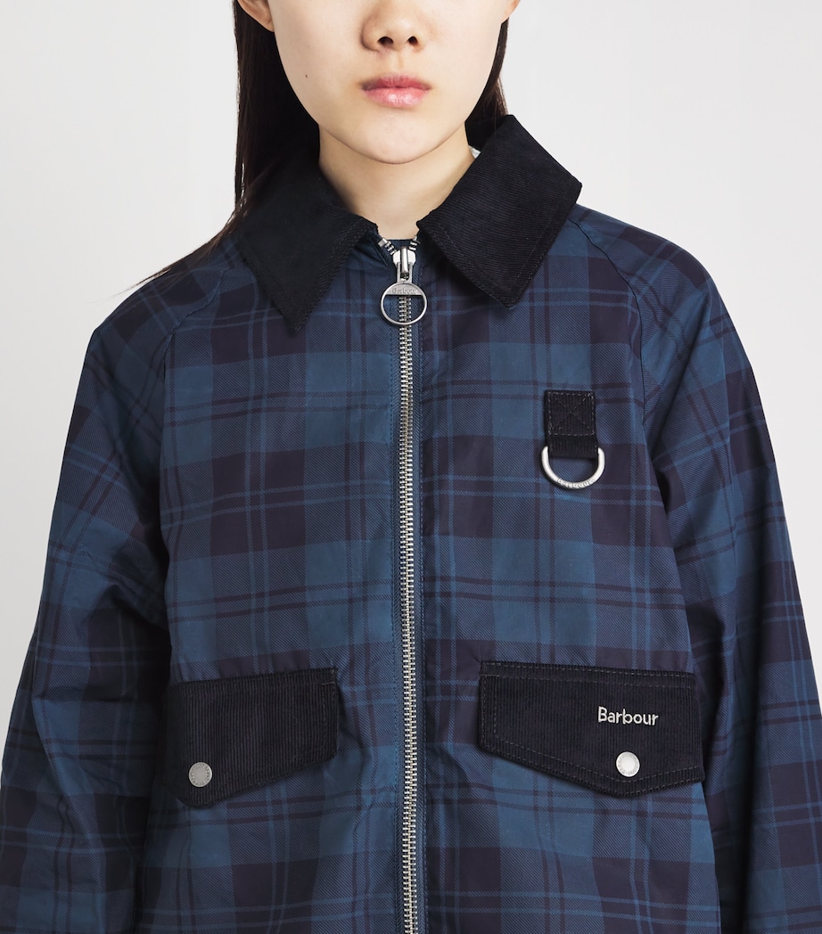 Barbour Womens Cotton Check Baiton Jacket Weathered Image 3