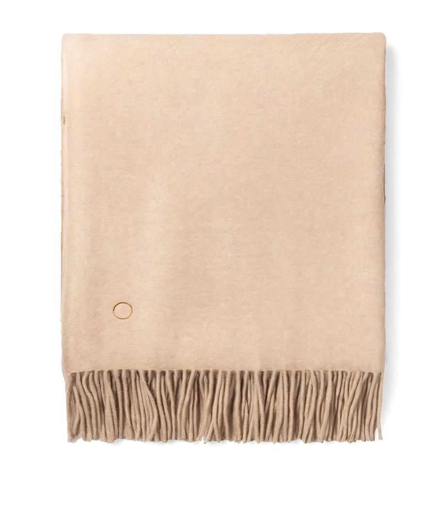 Cashmere Uno Throw (200cm x 145cm) BEIGE Image 1