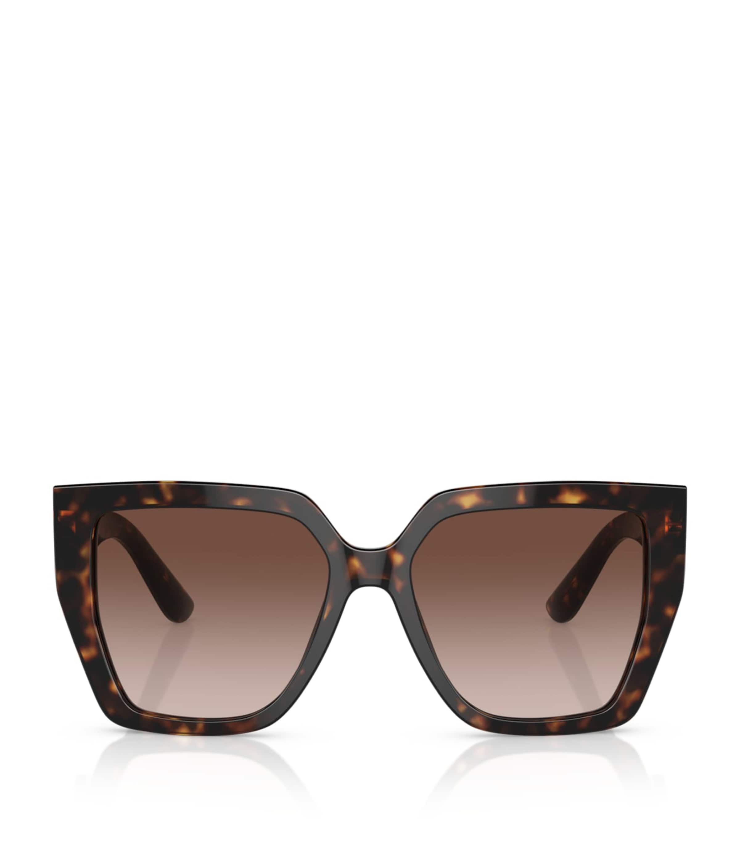 Dolce&Gabbana Tortoiseshell Oversized Square Sunglasses Brown Image 1