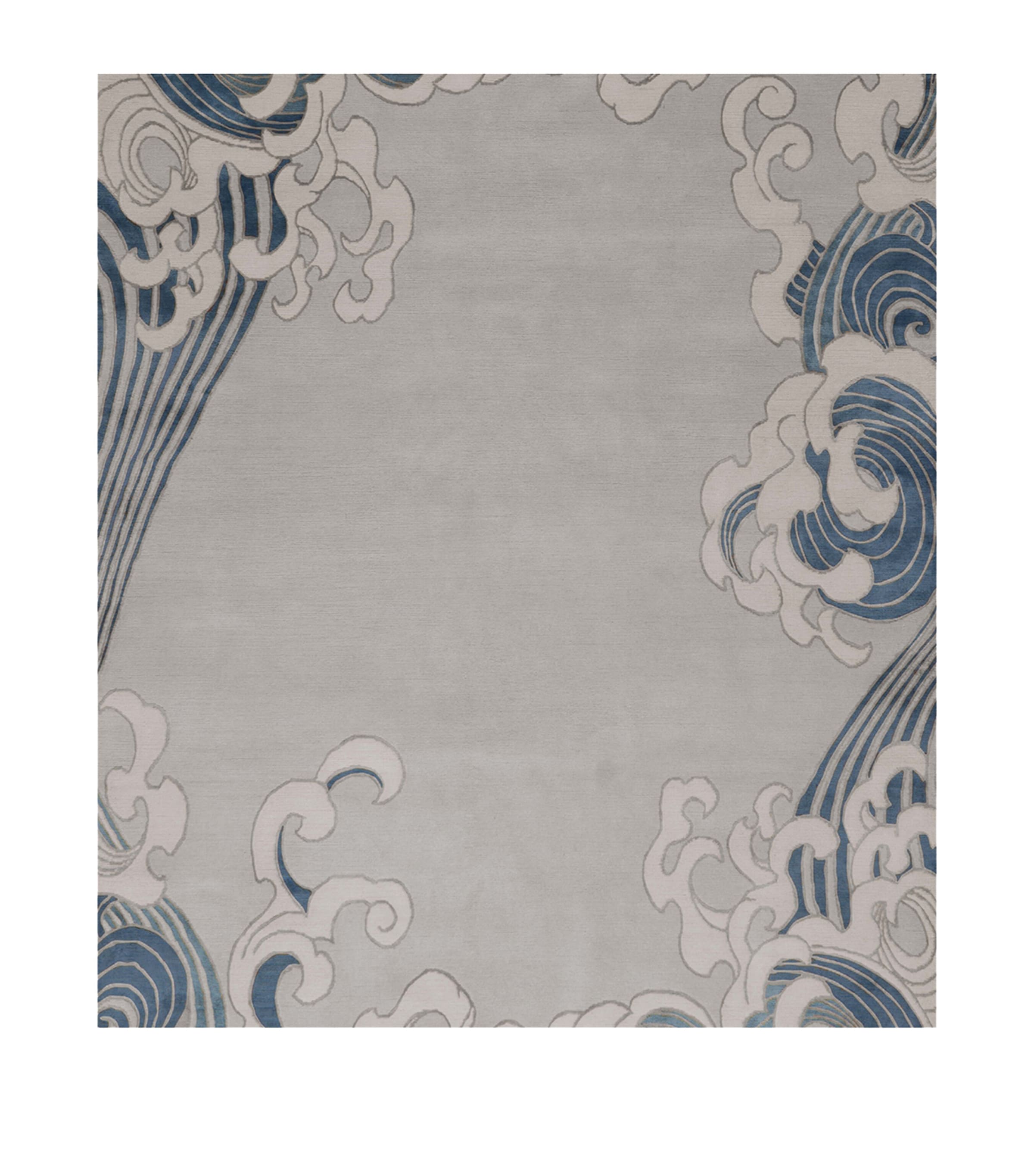 The Rug Company X Guo Pei Tempest Night Rug In Blue