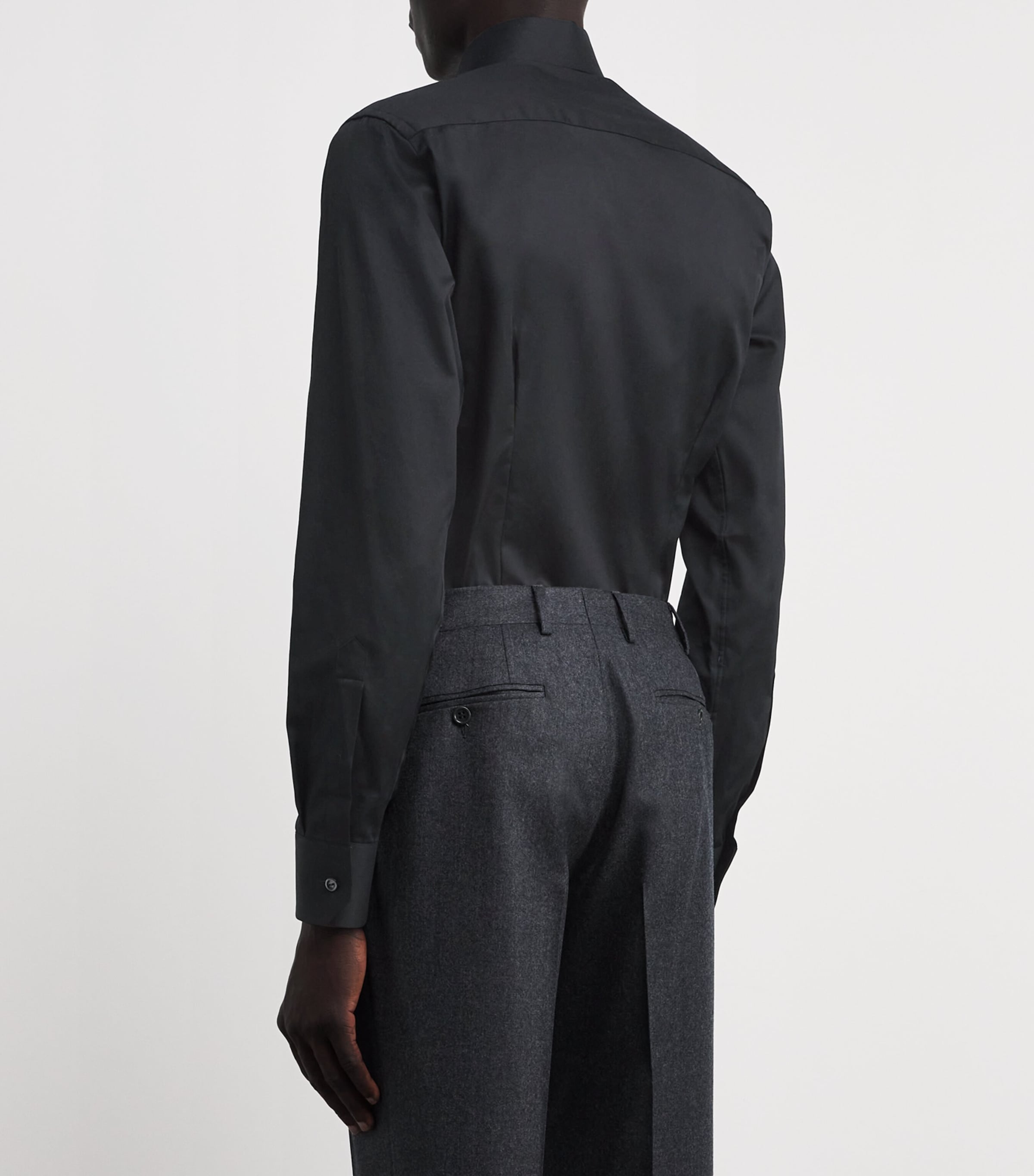 Slim-Fit Shirt 18 BLACK Image 4