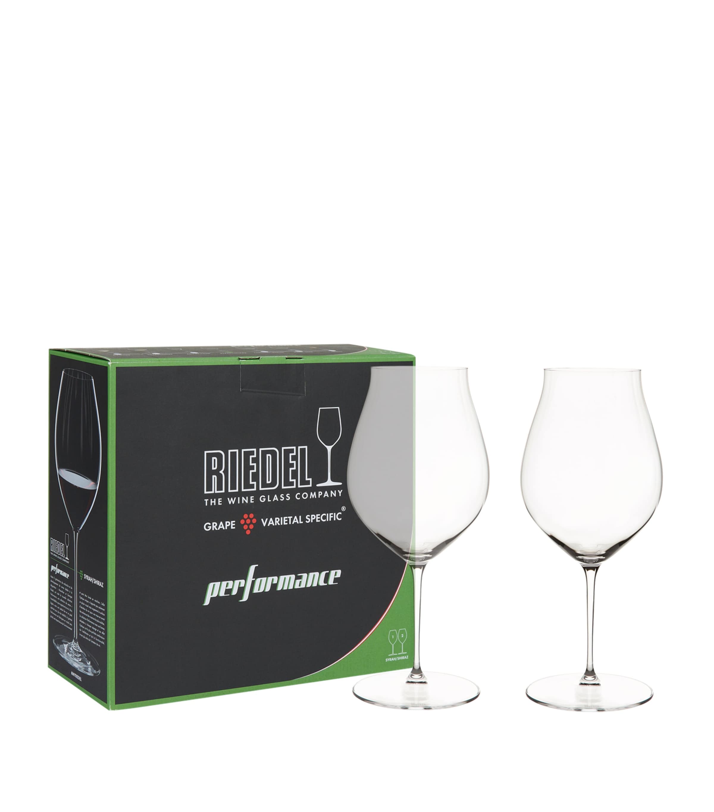 Set of 2 Crystal Performance Shiraz Wine Glasses (631ml) CLEAR Image 1