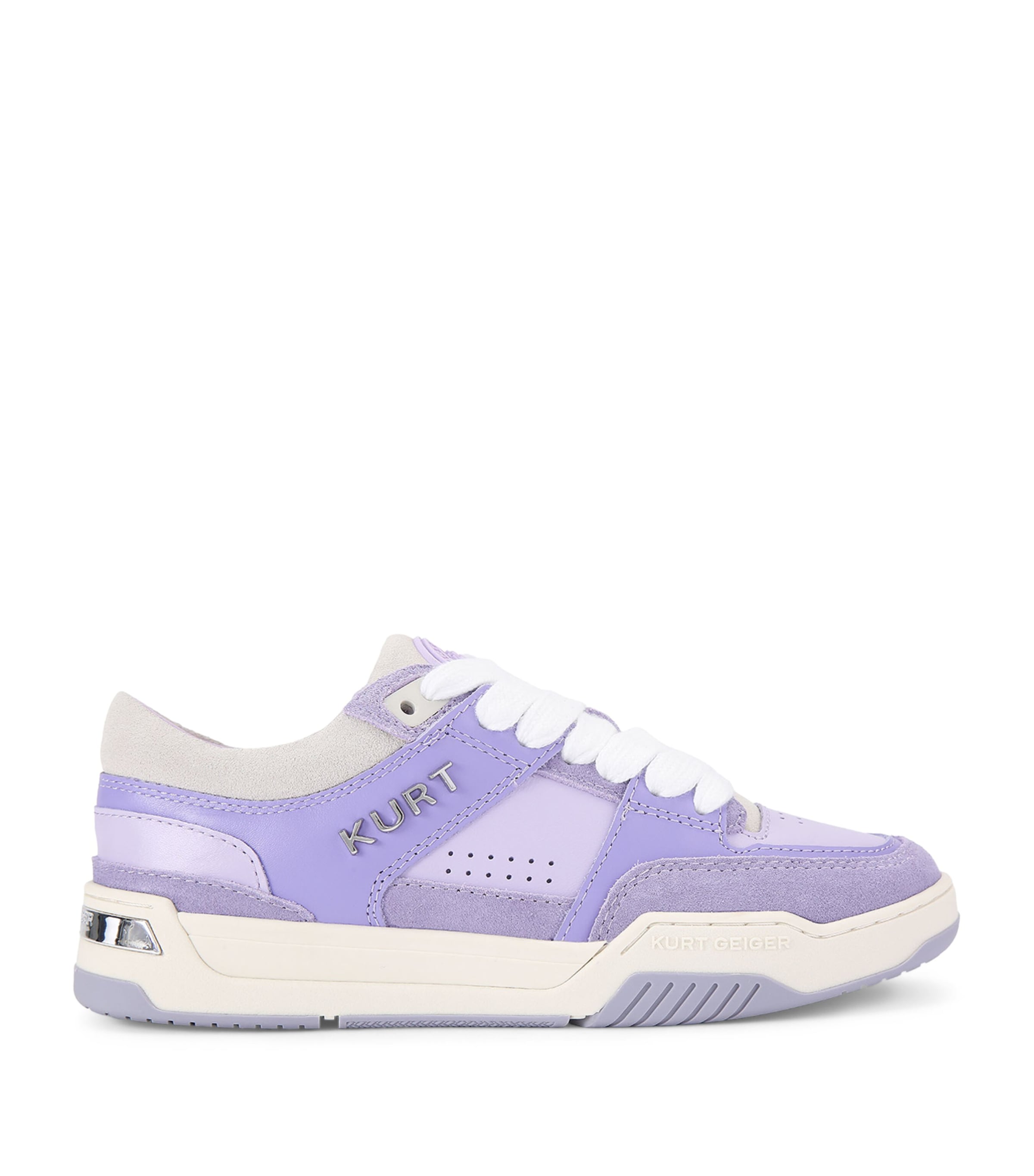 Kurt Geiger London Leather Hatton Sneakers Lilac Image 1