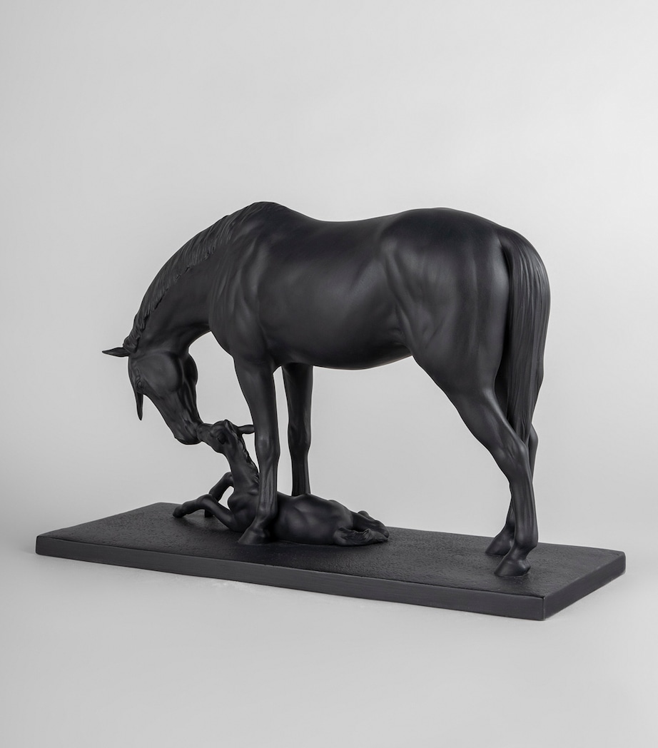 Mare and Foal Figurine BLACK Image 5