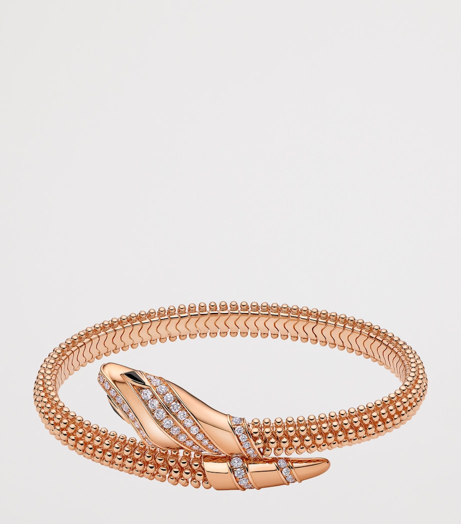 Bvlgari Yellow Gold and Diamond Serpenti Bracelet Gold Image 2