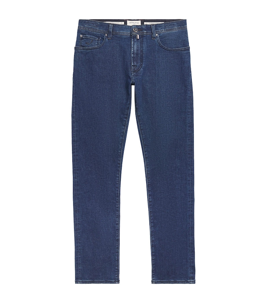 Jacob Cohën Mens Bard Slim Jeans Dark Blue Image 1