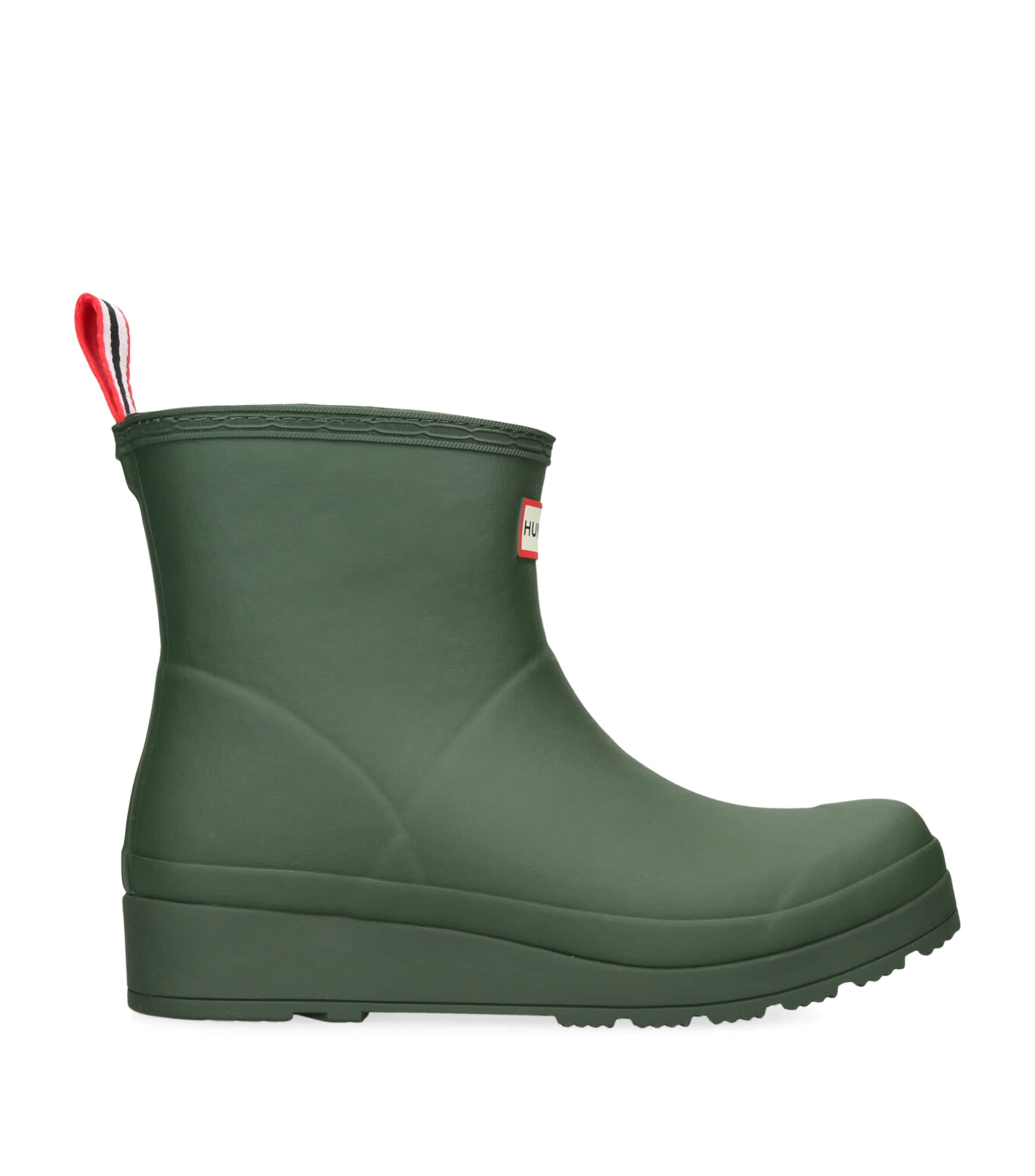 Hunter Insulated Play Short Wellington Boots In Green