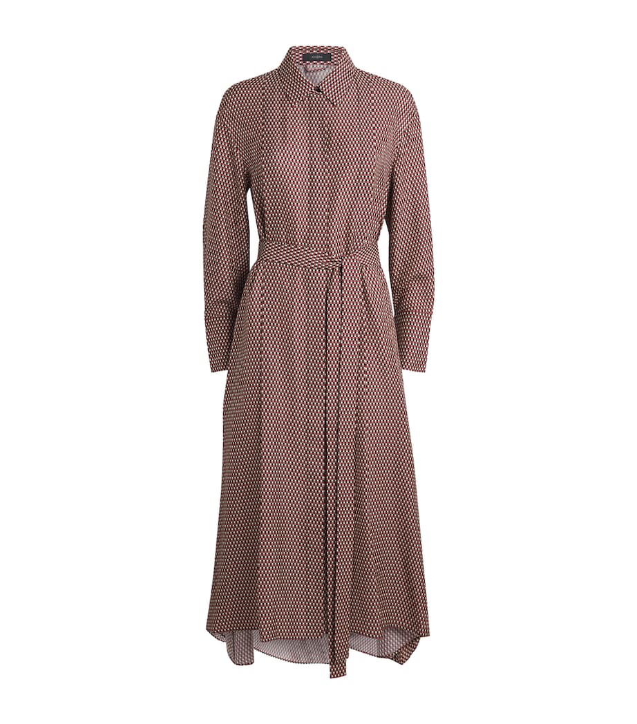 Check Print Orlan Midi Shirt Dress RUBY COMBO Image 1