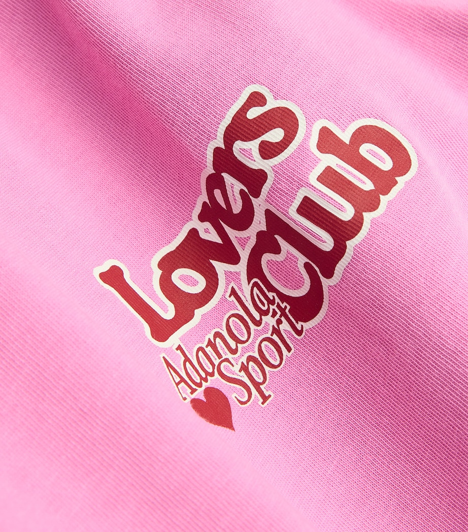 Adanola Womens Organic Cotton Lovers Club T-Shirt Candy Pink Image 5