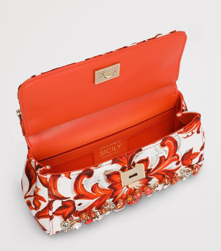 Dolce&Gabbana Majolica My Sicily Top-Handle Bag Maiolica Ora Image 4