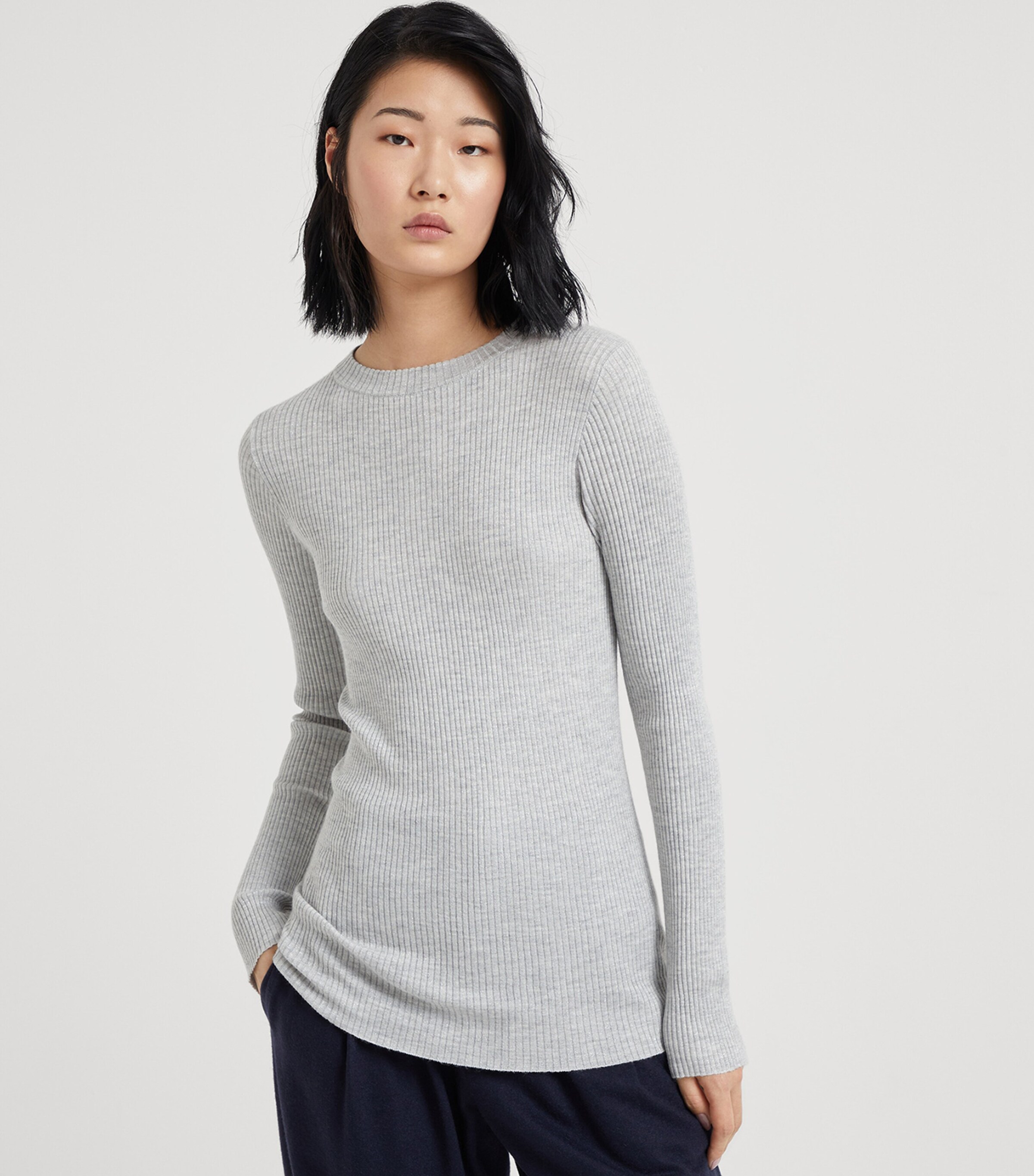 Brunello Cucinelli Womens Cashmere-Blend Sparkle Sweater Image 2