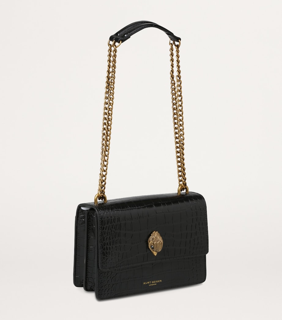 Kurt Geiger London Leather Shoreditch Cross-Body Bag Black Image 3