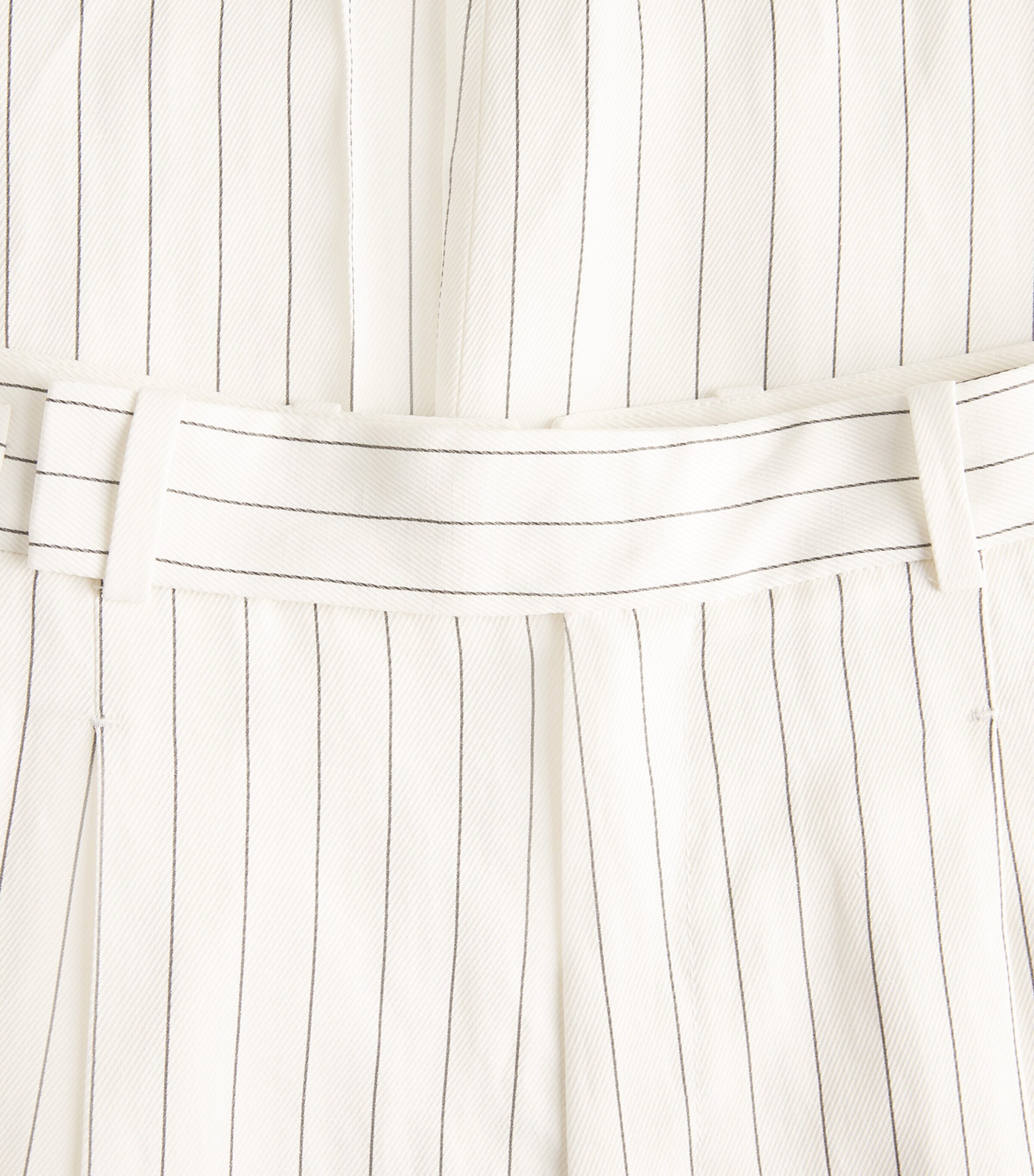 Sandro Paris Womens Stripe Wide-Leg Tailored Trousers Ecru / Black Image 6