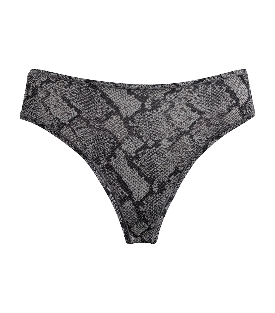 Fits Everybody Snakeskin Print Thong SHADOW SNAKE PRINT Image 1