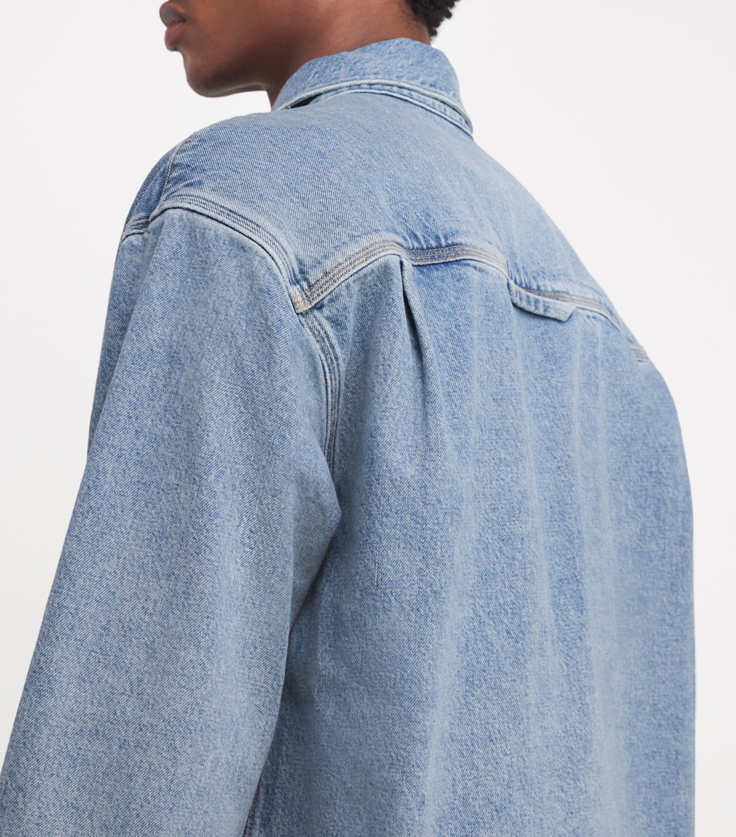 Oversized Atticus Denim Shirt CIRCIT Image 6