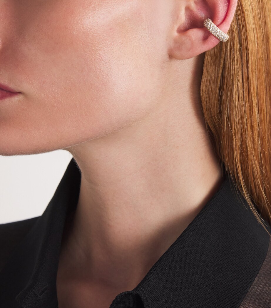 Anita Ko Yellow Gold and Diamond Cosmo Single Ear Cuff Yellow Gold Image 2
