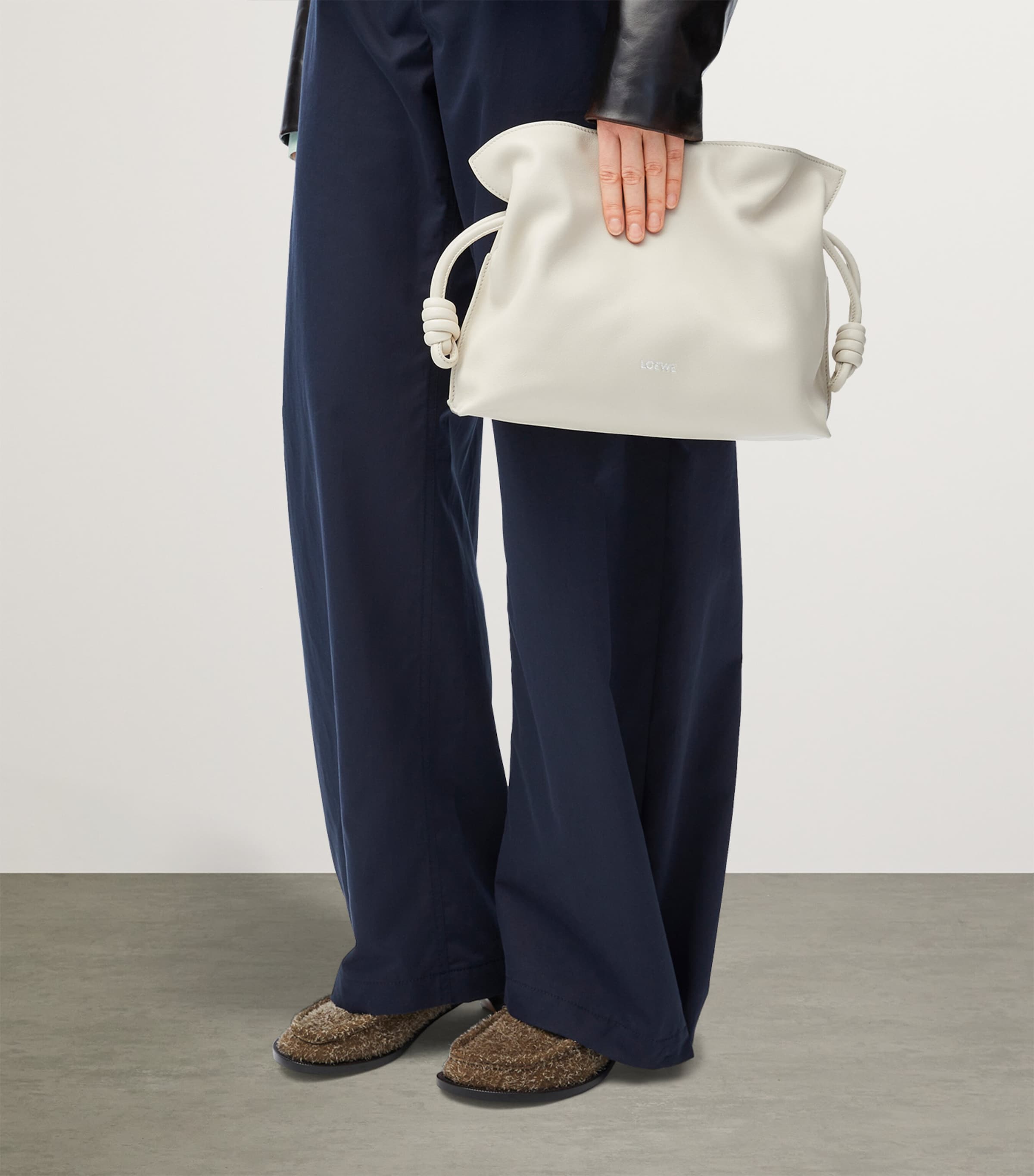 LOEWE Leather Flamenco Purse Sea Salt Image 7