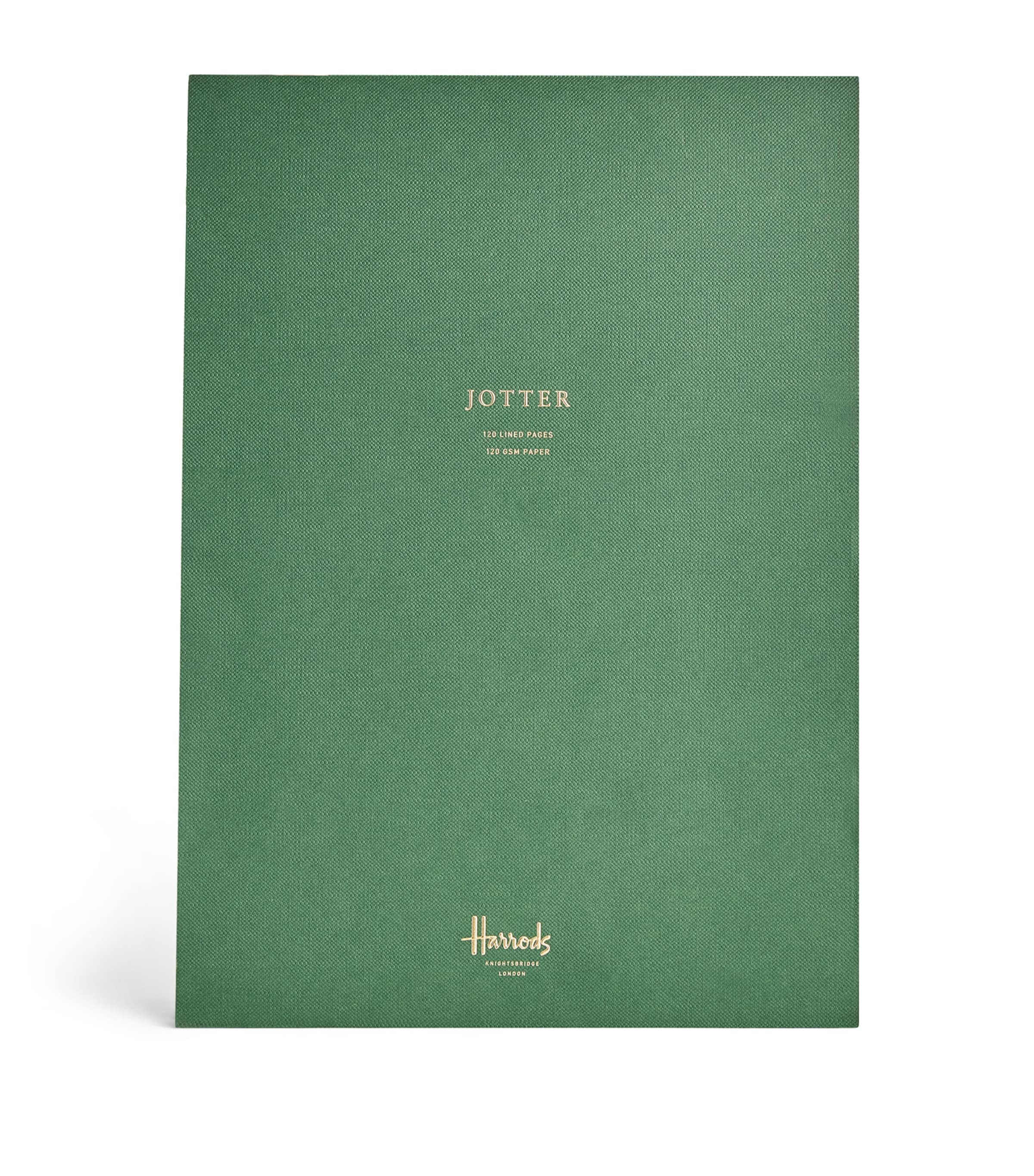 Harrods Lined A4 Jotter Notepad In Green
