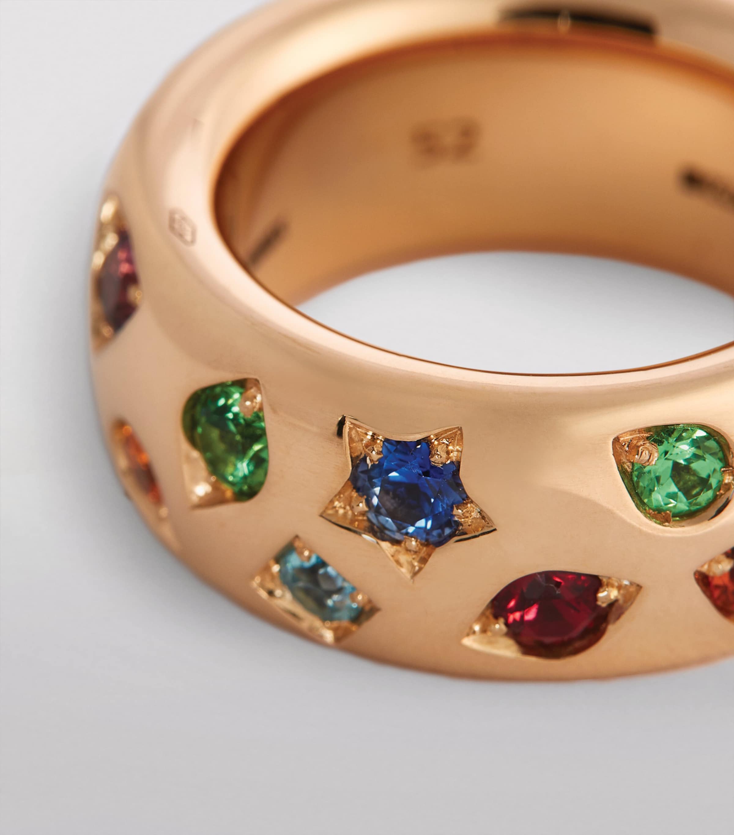 Rose Gold, Sapphire and Mixed Stone Iconica Ring 000VA Image 6