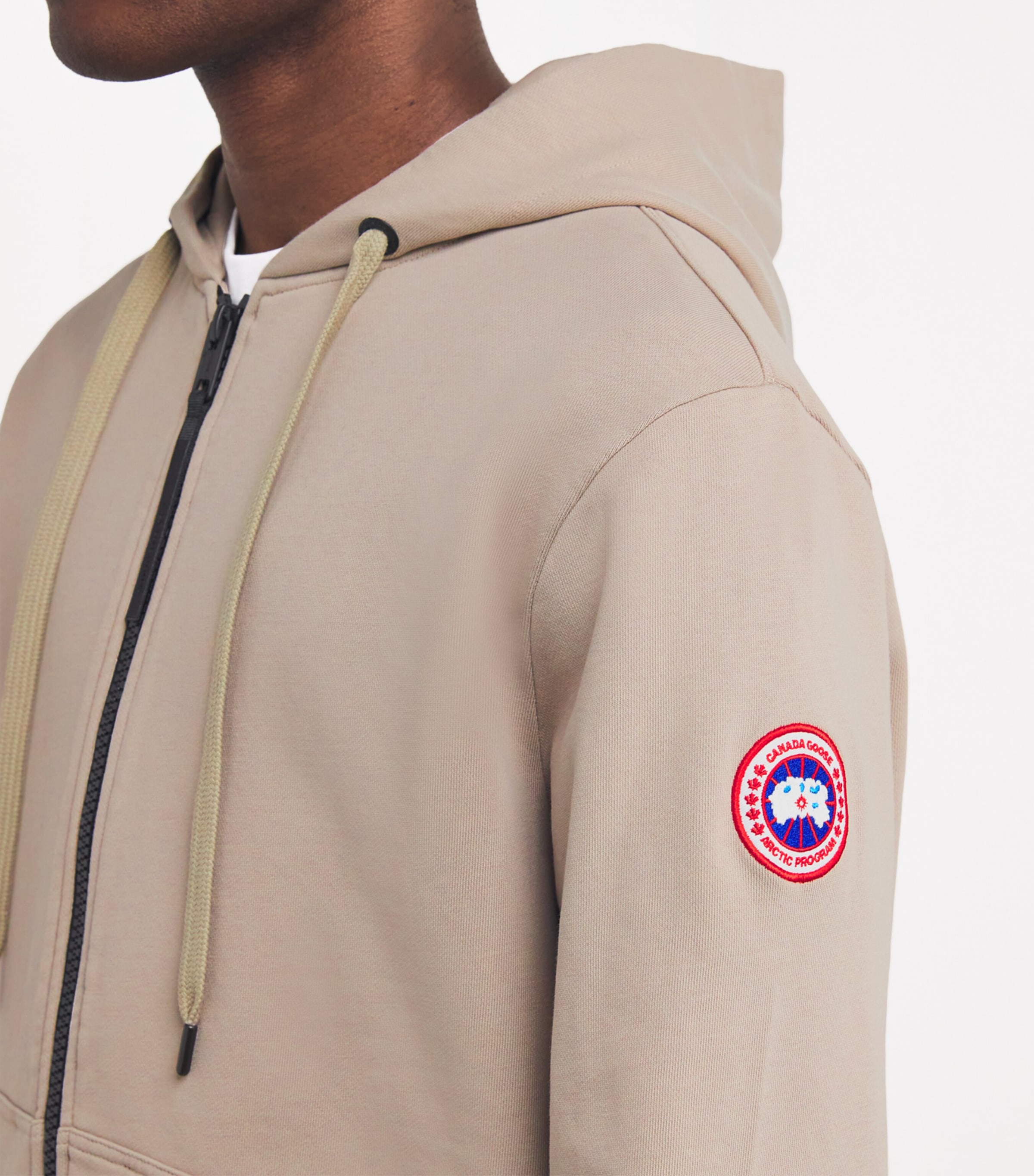 Canada Goose Mens Cotton Zip-Up Huron Hoodie Image 6