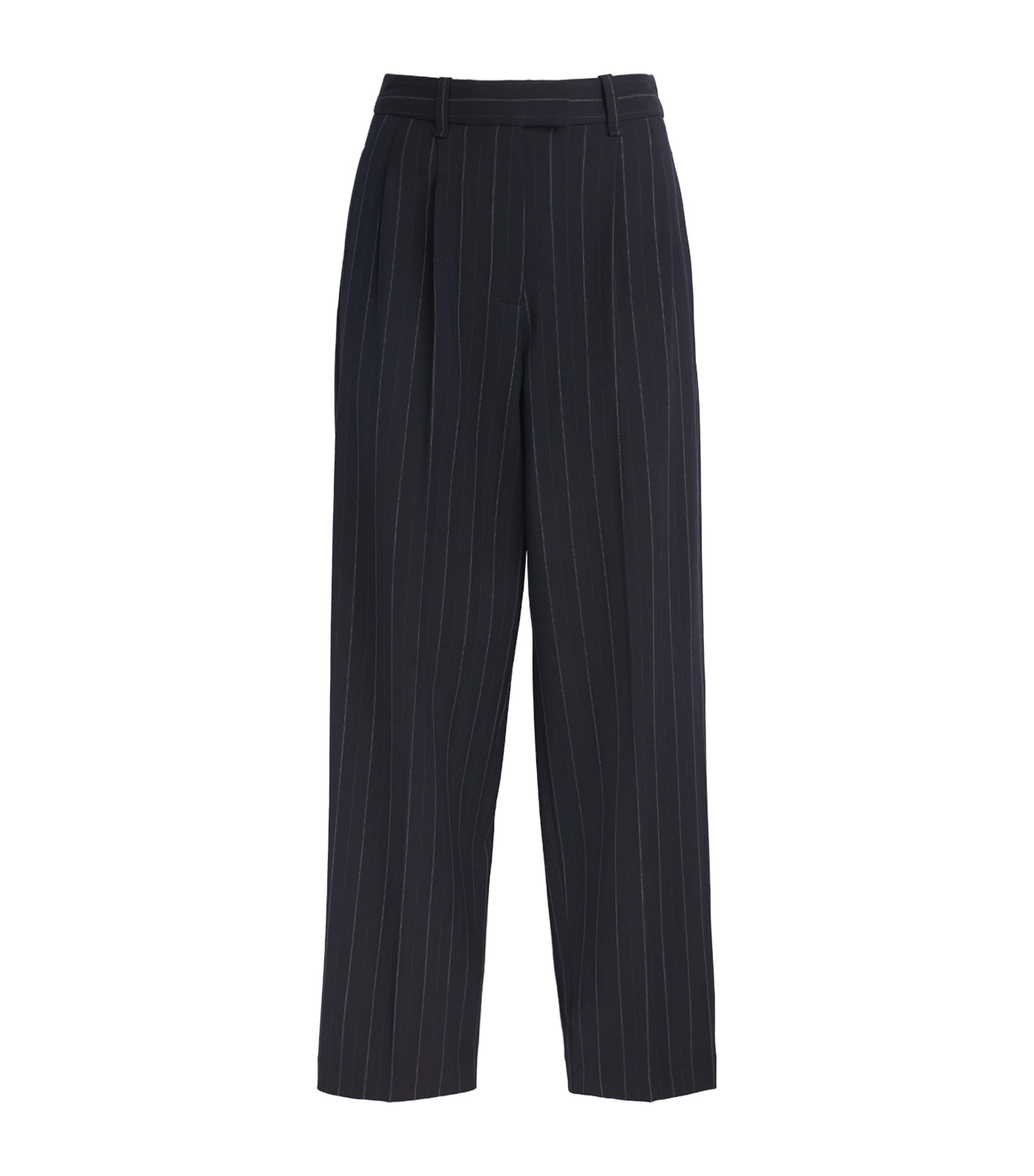 Rag & Bone Womens Pinstripe Wide-Leg Trousers Nvyst Image 1