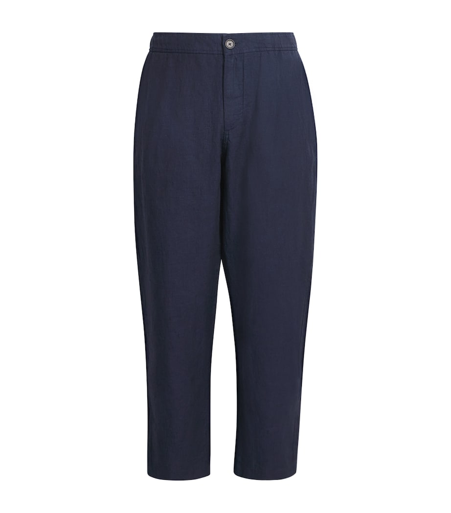 Linen Kirt Trousers NAVY Image 1