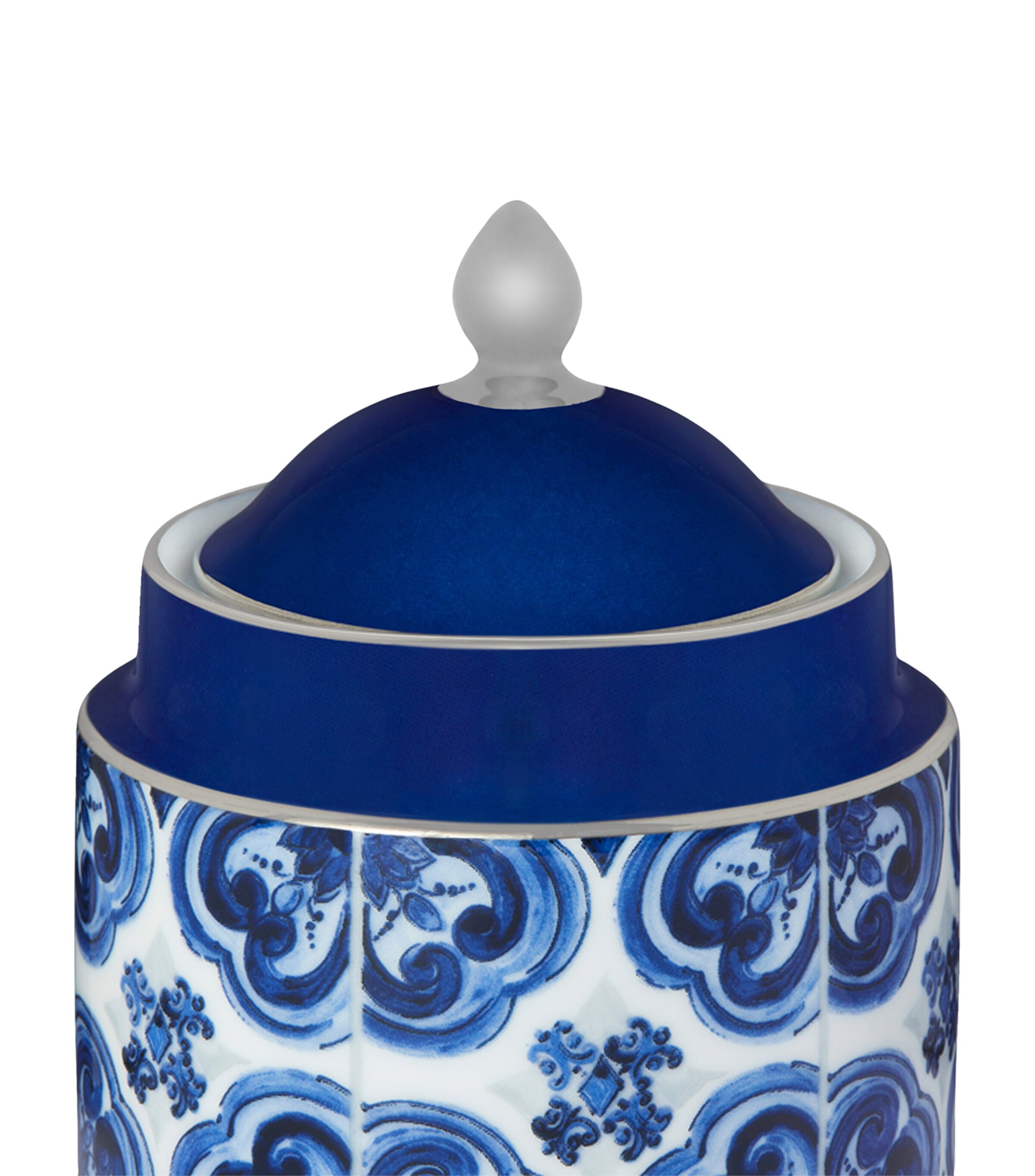 Dolce&Gabbana Casa Blu Mediterraneo Sugar Bowl (10cm) Fiore Pic Blu Image 2