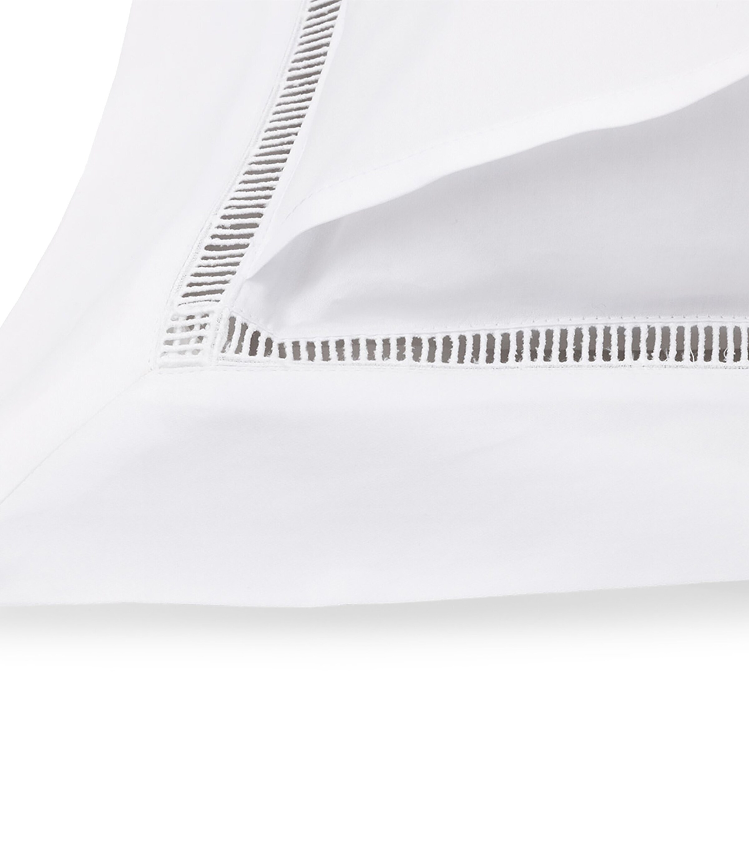 Yves Delorme Colisée Blanc Square Oxford Pillowcase (65cm x 65cm) Blanc Image 3