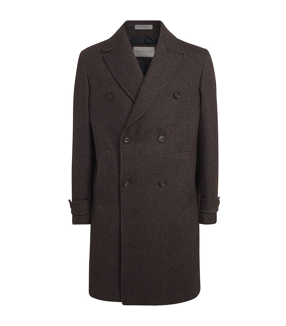 Wool Overcoat 030 DARK BROWN Image 1