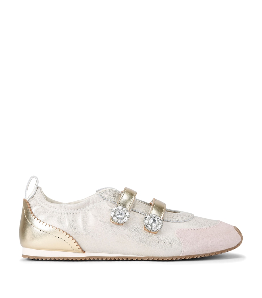 Kurt Geiger London Leather Islington Mary Jane Sneakers White/oth Image 1